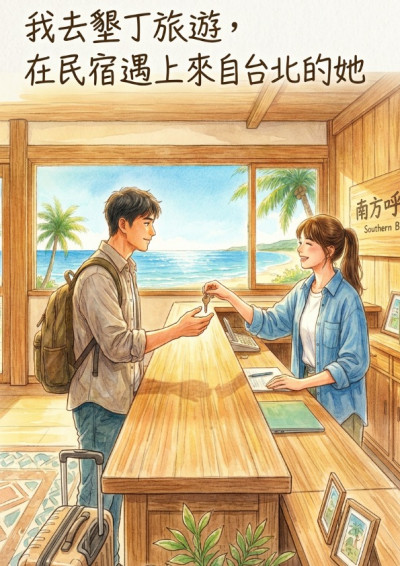 我去墾丁旅遊，在民宿遇上來自台北的她。