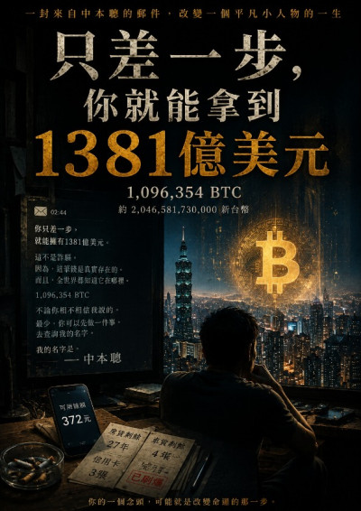 《只差一步，你就能拿到1381億美元》