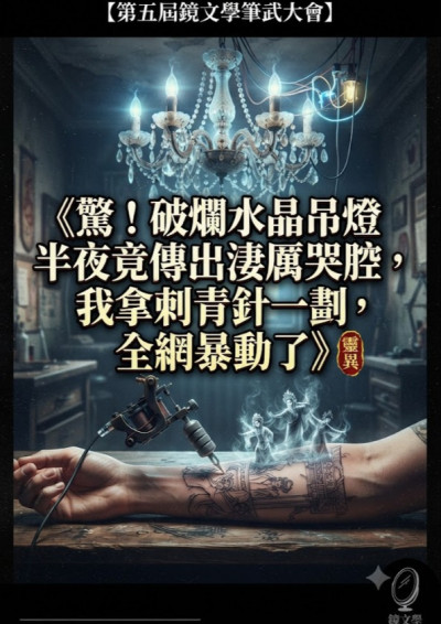 【第五屆鏡文學筆武大會】驚！破爛水晶吊燈半夜竟傳出淒厲哭腔
